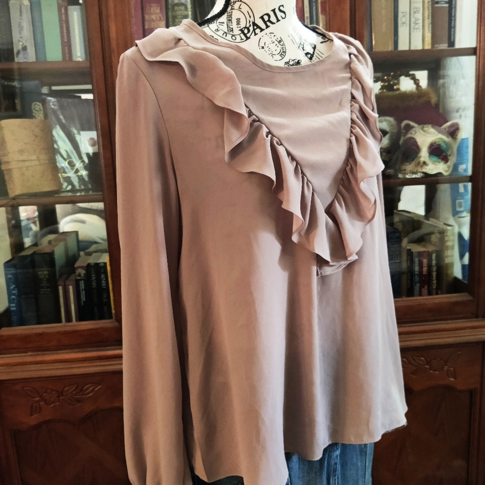 Sheer, Ruffled Blouse